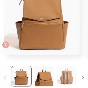 Freshly picked vegan leather diaper bag